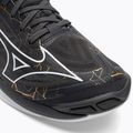 Scarpe da pallavolo da uomo Mizuno Wave Lightning Z7 Mid nero oyster/mp gold/irongate 8