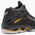 Scarpe da pallavolo da uomo Mizuno Wave Lightning Z7 Mid nero oyster/mp gold/irongate 10