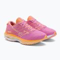 Scarpe da corsa da donna Mizuno Wave Rider 26 Roxy ciclamino/bianco/mockorang 5