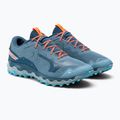 Scarpe da corsa da uomo Mizuno Wave Mujin 9 blu J1GJ227051 4