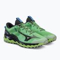 Scarpe da corsa da uomo Mizuno Wave Mujin 9 verde J1GJ227052 4