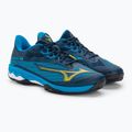 Scarpe da tennis da uomo Mizuno Wave Exceed Light 2 AC dress blues/bolt2 neon/clolsonne 4