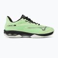 Scarpe da tennis da uomo Mizuno Wave Exceed Light 2 AC verde patina/nero/bianco 2