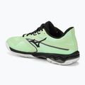 Scarpe da tennis da uomo Mizuno Wave Exceed Light 2 AC verde patina/nero/bianco 3