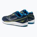 Scarpe da tennis da uomo Mizuno Break Shot 4 AC blu vestito/blu/zolfo primavera 3