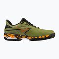 Scarpe Mizuno Wave Exceed Light 2 Padel da uomo verde callista/arancio vibrante/nero 11