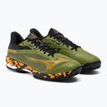 Scarpe Mizuno Wave Exceed Light 2 Padel da uomo verde callista/arancio vibrante/nero 4