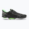 Scarpe da tennis da uomo Mizuno Wave Exceed Tour 5 CC nero/argento/verde techno 2