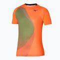 Maglietta da tennis da uomo Mizuno Release Shadow Tee arancione vibrante