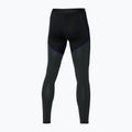 Leggings da corsa da uomo Mizuno Merino WoolLong nero/blu surf 2