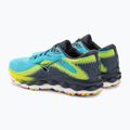Scarpe da corsa da uomo Mizuno Wave Sky 7 blu jet/bianco/bolt2neon 5