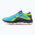 Scarpe da corsa da uomo Mizuno Wave Sky 7 blu jet/bianco/bolt2neon 4