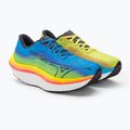 Scarpe da corsa da uomo Mizuno Wave Rebellion Pro bolt2neon/ombre blu/jet blu 4