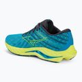 Scarpe da corsa da uomo Mizuno Wave Inspire 19 blu jet/bolt2neon/luminoso 3