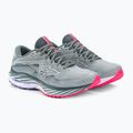 Scarpe da corsa da donna Mizuno Wave Rider 27 blu perla/bianco/alta rosa 6