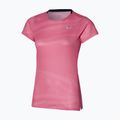 Maglietta da corsa da donna Mizuno Premium Aero Tee sangria sunset