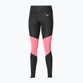 Leggings donna Mizuno Core Long Tight nero/sangria sunset