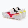 Scarpe da calcio Mizuno Morelia II Elite MD da uomo bianco/flery coral2/bolt2 3