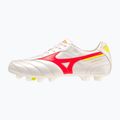 Scarpe da calcio Mizuno Morelia II Elite MD da uomo bianco/flery coral2/bolt2 9