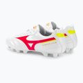 Mizuno Morelia II Club MD scarpe da calcio uomo bianco/flery coral2/bolt2 4