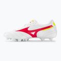 Mizuno Morelia II Club MD scarpe da calcio uomo bianco/flery coral2/bolt2 3