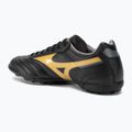 Mizuno Morelia II Club AS scarpe da calcio uomo nero/oro/ombra scura 3