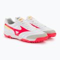 Scarpe da calcio Mizuno Morelia Sala Classic TF uomo bianco/flery coral2/bolt2 4