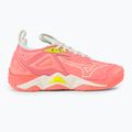 Scarpe da pallavolo donna Mizuno Wave Momentum 3 candy coral/nero/bolt 2 neon 2