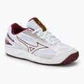 Scarpe da pallavolo da donna Mizuno Cyclone Speed 4 bianco/cabermet/mp oro