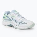 Scarpe da pallavolo per bambini Mizuno Lightning Star Z7 JR bianco/verde/patinato
