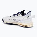 Scarpe da pallamano da uomo Mizuno Wave Mirage 5 bianco/bribbon/mp oro 3