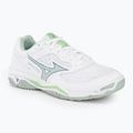 Scarpe da pallamano da donna Mizuno Wave Phantom 3 bianco/glacial ridge/patinagreen