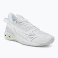 Scarpe da pallamano da donna Mizuno Wave Mirage 5 bianco/glacial ridge/patinagreen