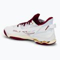 Scarpe da pallamano da donna Mizuno Wave Mirage 5 bianco/cabernet/mp oro 3