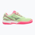 Mizuno Break Shot 4 Padel scarpa da padel da donna verde patina/rosa alta visibilità/bianco 2