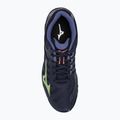 Scarpe da pallavolo da uomo Mizuno Wave Voltage blu sera/verde tech/lolite 7