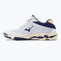 Scarpe da pallavolo da uomo Mizuno Wave Voltage bianco/nastro blu/mp oro 3