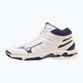 Scarpe da pallavolo da uomo Mizuno Wave Voltage Mid bianco/nastro blu/mp oro 3