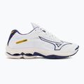 Scarpe da pallavolo da uomo Mizuno Wave Lightning Z7 bianco/nastro blu/mp oro 2