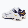Scarpe da pallavolo da uomo Mizuno Wave Lightning Z7 bianco/nastro blu/mp oro 4