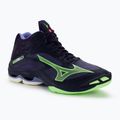 Scarpe da pallavolo da uomo Mizuno Wave Lightning Z7 Mid blu sera/verde tech/lolite