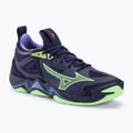 Scarpe da pallavolo da uomo Mizuno Wave Momentum 3 blu sera/verde tech/lolite