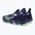 Scarpe da pallavolo da uomo Mizuno Wave Momentum 3 blu sera/verde tech/lolite 4