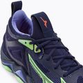 Scarpe da pallavolo da uomo Mizuno Wave Momentum 3 blu sera/verde tech/lolite 10