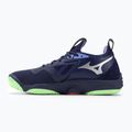 Scarpe da pallavolo da uomo Mizuno Wave Momentum 3 blu sera/verde tech/lolite 3