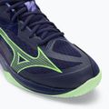 Scarpe da pallavolo da uomo Mizuno Thunder Blade Z blu sera/verde tech/ olite 9