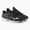 Scarpe da pallamano da uomo Mizuno Wave GK nero/argento/bianco 4