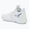 Scarpe da pallavolo donna Mizuno Wave Momentum 3 Mid bianco/glaciale/verde 3