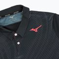 Polo da tennis da uomo Mizuno Charge Shadow Polo nero 3