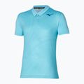 Polo da tennis da uomo Mizuno Charge Shadow Polo blu glow 3